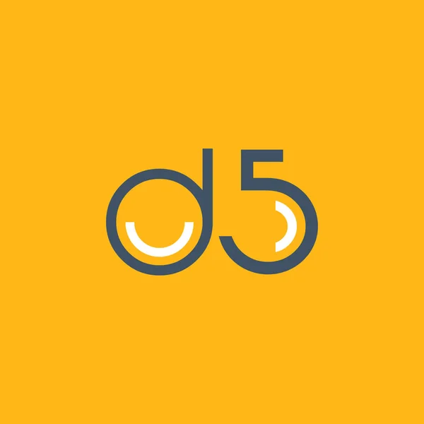 Круглого логотипу D5 — стоковий вектор