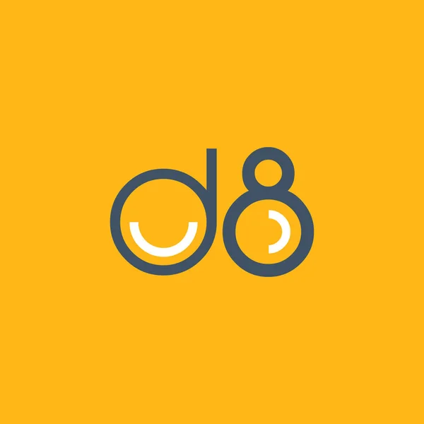 로고 D8 로고 라운드 — 스톡 벡터