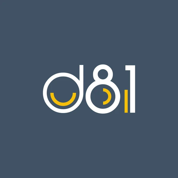 Στρογγυλό λογότυπο D81 λογότυπο — Διανυσματικό Αρχείο