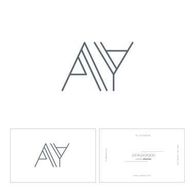 ortak harf logo Ay satır