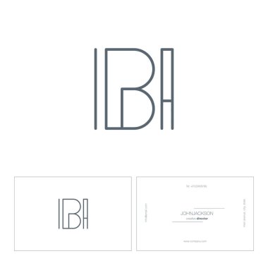 satır ortak harf logo BI