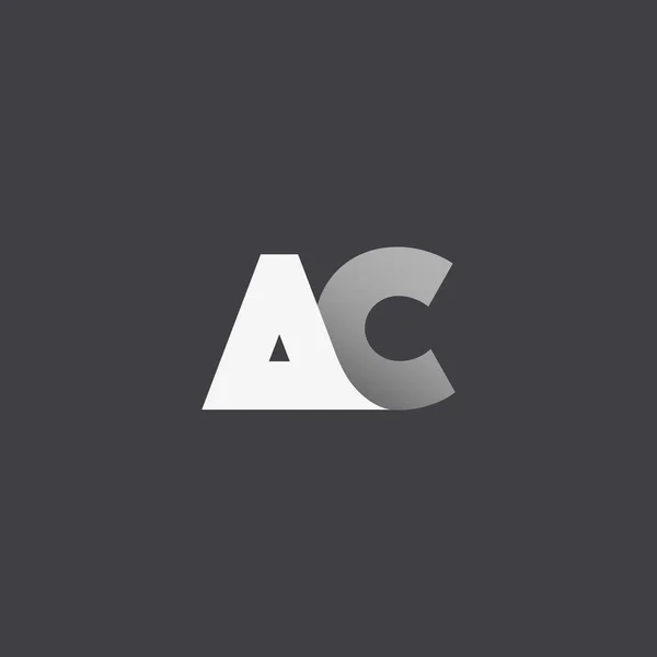 Літери A & C логотипу компанії — стоковий вектор