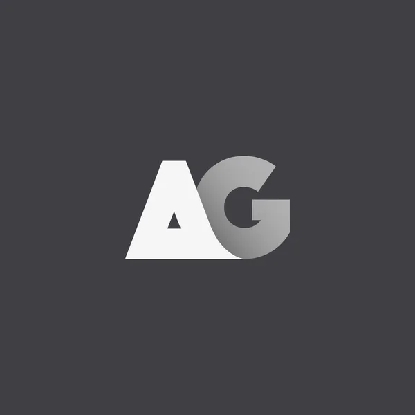 Lettres A & G entreprise Logo — Image vectorielle