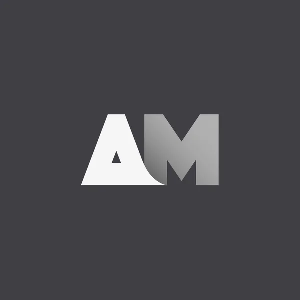Letras A & M empresa Logo —  Vetores de Stock