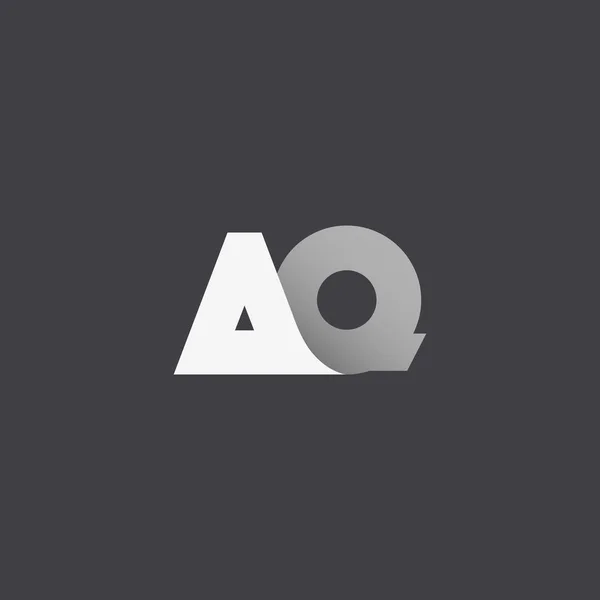 Harfler A ve Q şirket logosu — Stok Vektör
