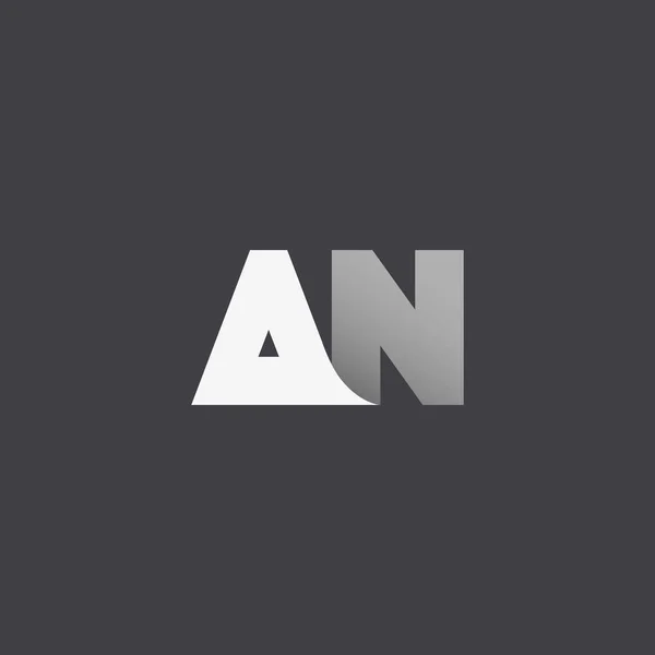 Letras A & N empresa Logotipo — Archivo Imágenes Vectoriales
