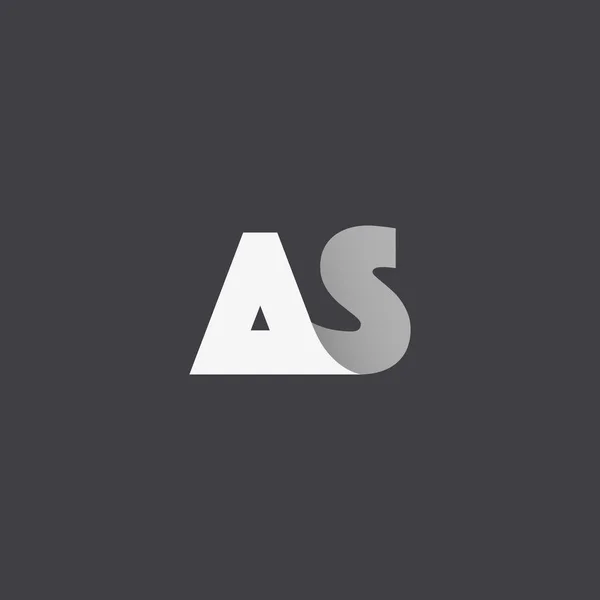 Lettres A & S entreprise Logo — Image vectorielle