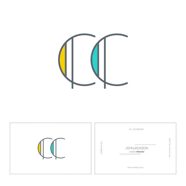 Ligne lettres communes logo CC — Image vectorielle