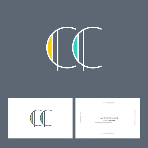 Ligne lettres communes logo CC — Image vectorielle