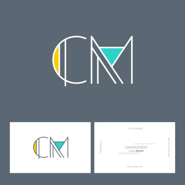 çizgi harf logo Cm