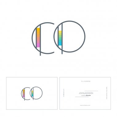 çizgi harf logo Co