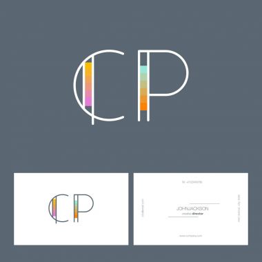 çizgi harf logo Cp