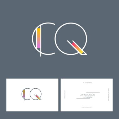 çizgi harf logo Cq