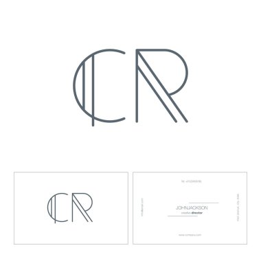 çizgi harf logo Cr