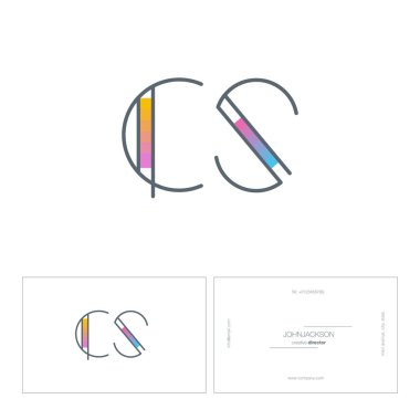 çizgi harf logo Cs