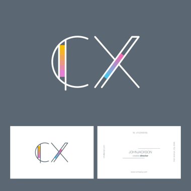 çizgi harf logo Cx