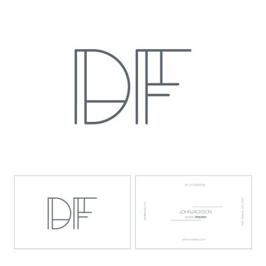 satır ortak harf logo Df