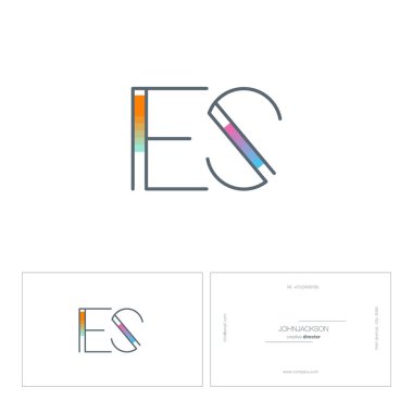 çizgi harf logo Es