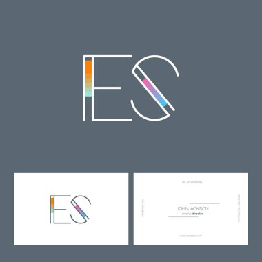 çizgi harf logo Es