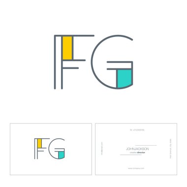 çizgi harf logo Fg