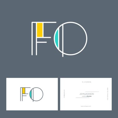 çizgi harf logo Fo