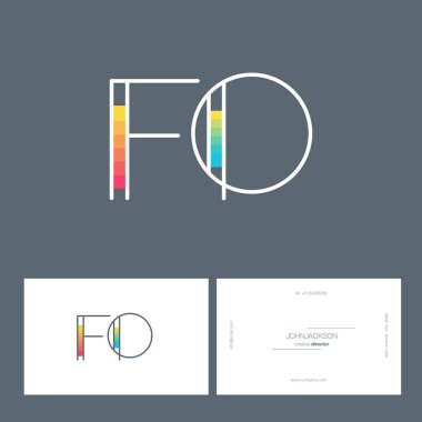 çizgi harf logo Fo