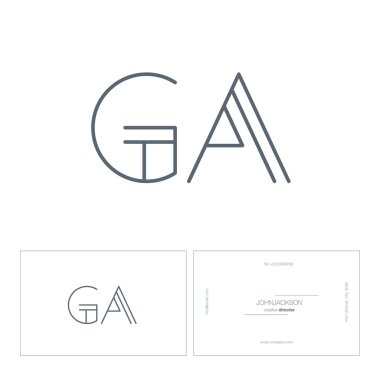 satır ortak harf logo Ga