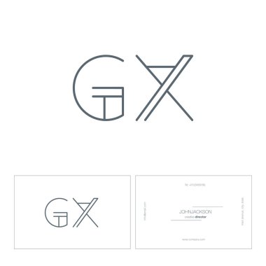 satır ortak harf logo Gx