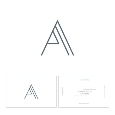 Tek satır mektup logo A