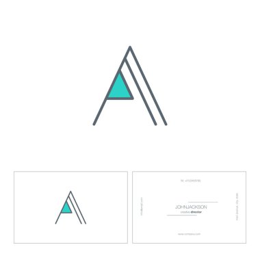 Tek satır mektup logo A