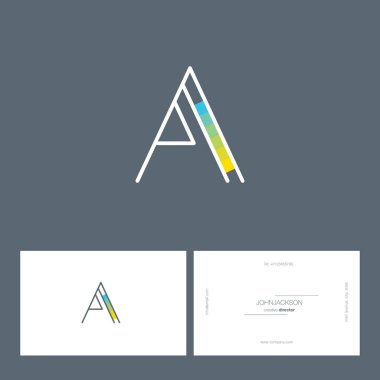 Tek satır mektup logo A