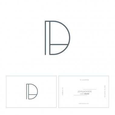 Tek satır mektup logo D