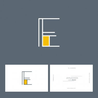 Tek satır mektup logo E