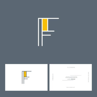 Tek satır mektup logo F