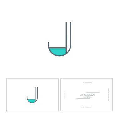 Tek satır mektup logo J