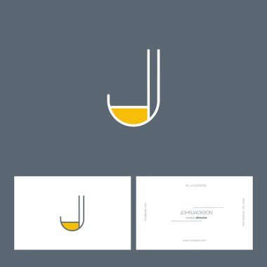 Tek satır mektup logo J