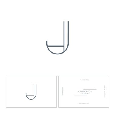 Tek satır mektup logo J