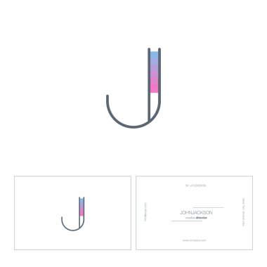 Tek satır mektup logo J