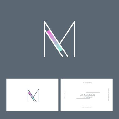 Tek satır mektup logo M