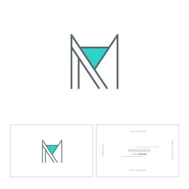 Tek satır mektup logo M