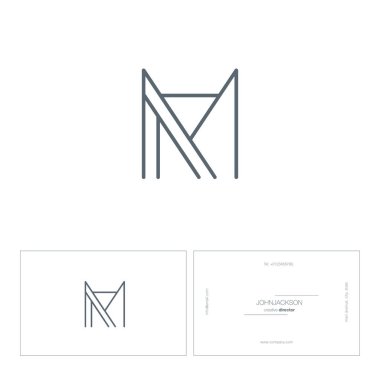 Tek satır mektup logo M