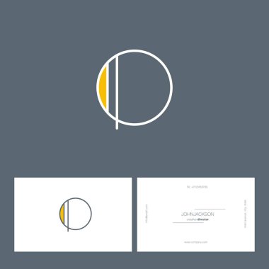 Tek satır mektup logo O