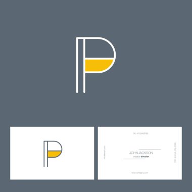Tek satır mektup logo P