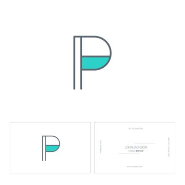 Tek satır mektup logo P