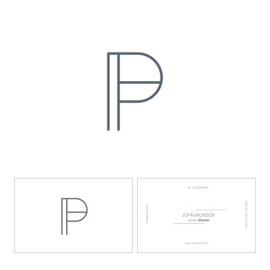 Tek satır mektup logo P