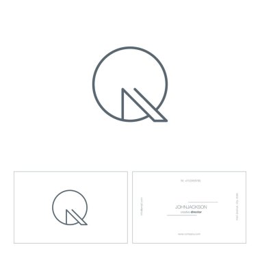 Tek satır mektup logo Q