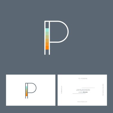 Tek satır mektup logo P