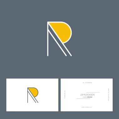 Tek satır mektup logo R