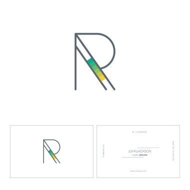 Tek satır mektup logo R