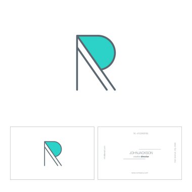 Tek satır mektup logo R